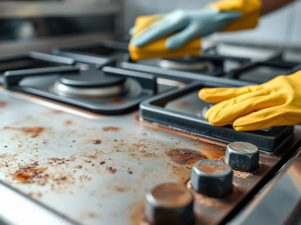 Jak wyczyścić kuchenkę gazową ze stali nierdzewnej?